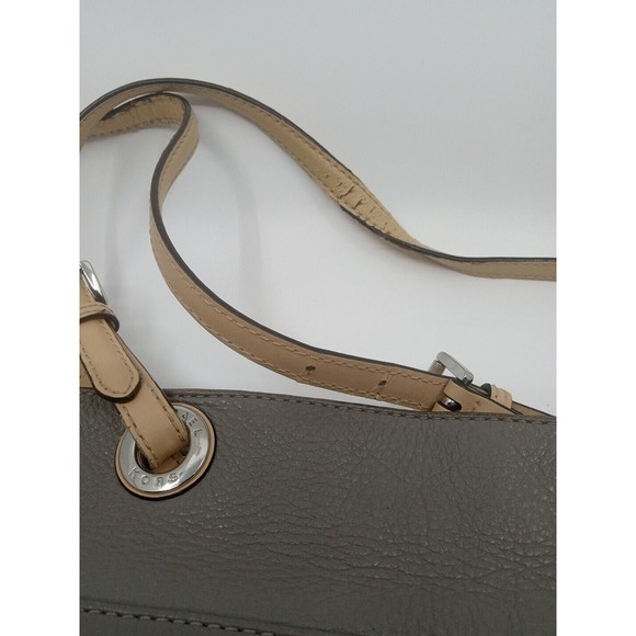 Michael Kors Bedford Pebbled Leather Medium Pocket Tote Shoulder Bag Gray - Picture 13 of 14